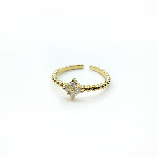 Hope Luxe 18k Gold Plated Adjustable Ring