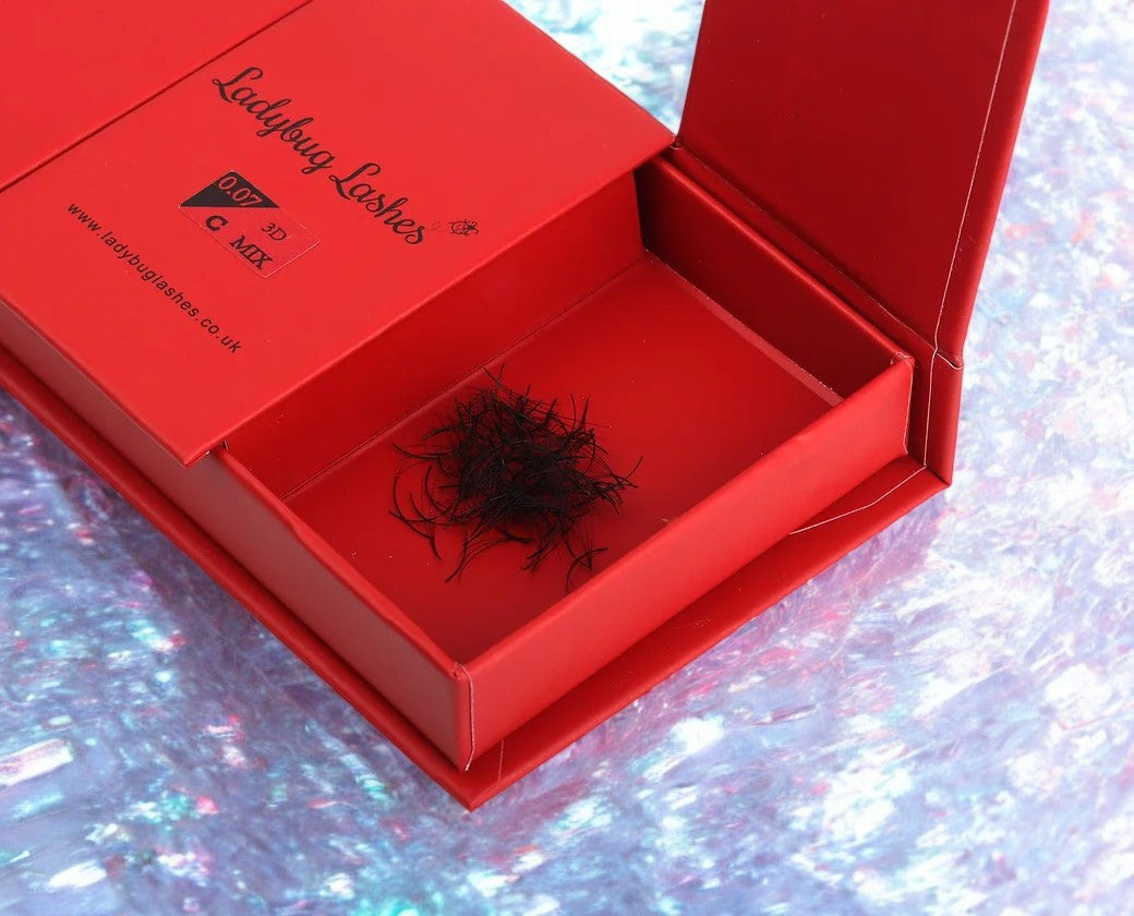 Loose Premade Fans β Mixed Box (3Dβ7D, C/CC/D Curl)