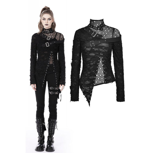 Dark In Love Gothic Fashion Womenswear Nola Long Sleeve Top