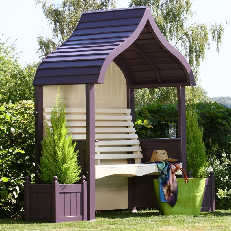 AFK Premium Orchard Arbour Lavender & Cream 2 Seat