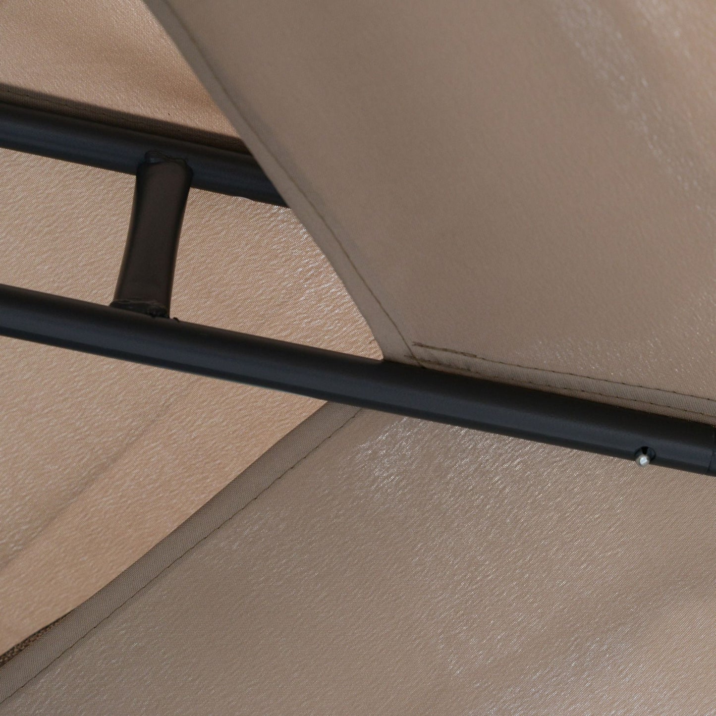 2.95X295 Garden Gazebo with Taupe Curtains