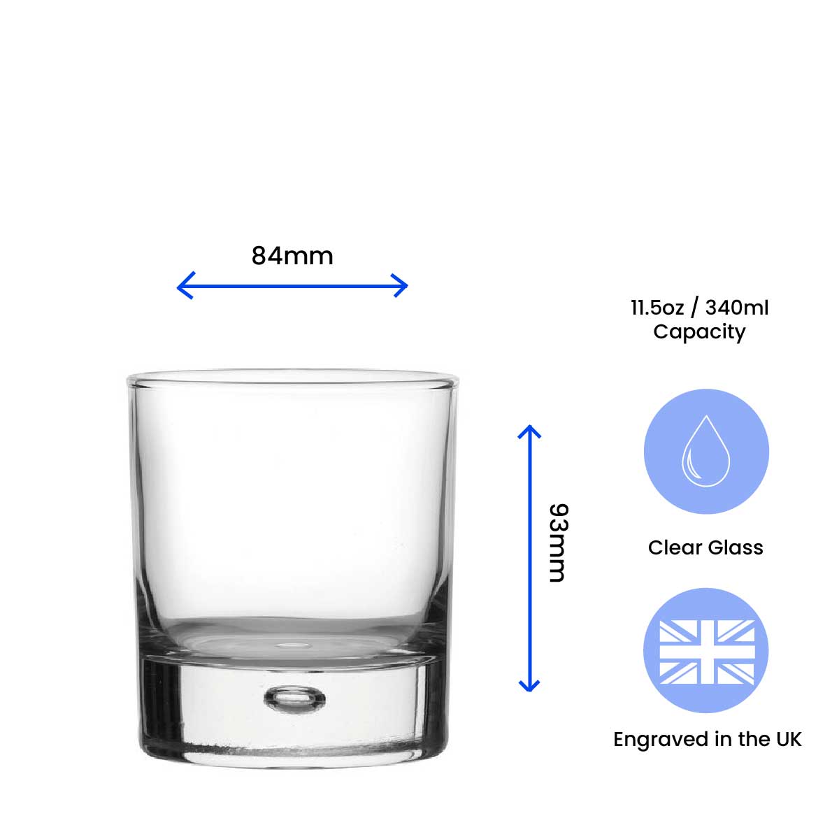 Personalised Engraved Novelty Vodka Bubble Tumbler with 'Name's Vodka' Design