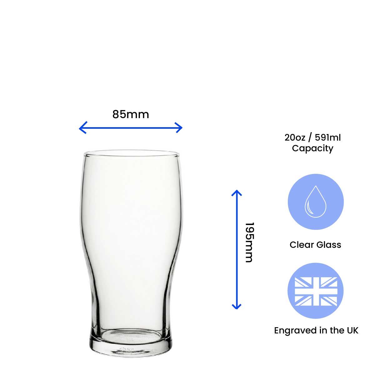 With Great Beard Comes Great Responsibility - Engraved Novelty Tulip Pint Glass