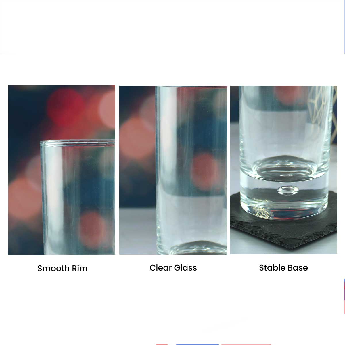 Engraved Bubble Hiball Glass with Daddy Est. Date design