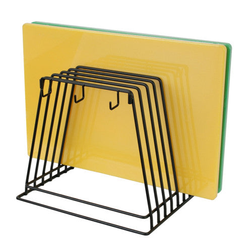 High Density Chopping Board Set With Rack - 18 x 12 x 0.5" (Set of 6)