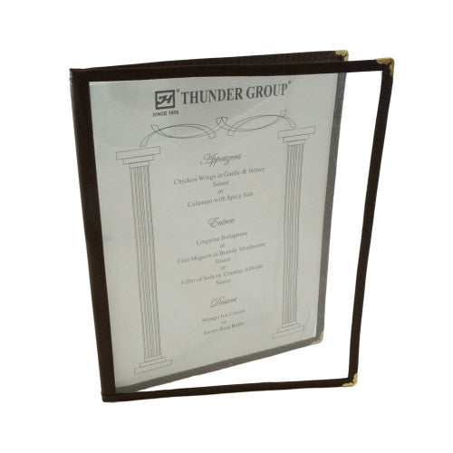 Double Fold  Black Menu Cover 216mm x 279mm