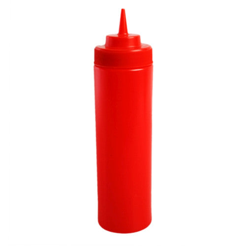 Wide Mouth Squeeze Bottle 25oz / 710ml Red - Pack of 6