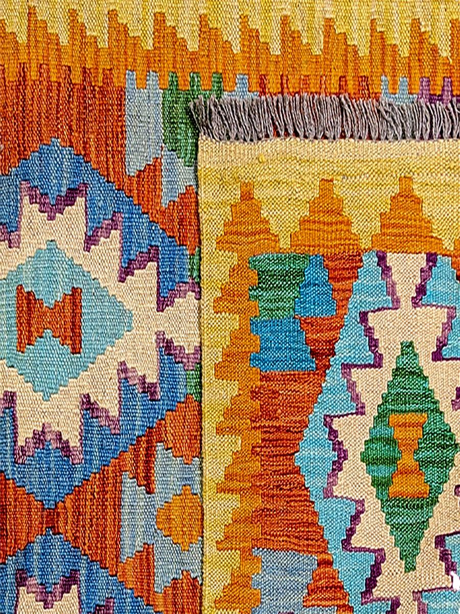 Maimana Afghanistan Kilim Rug - 302 x 81 cm