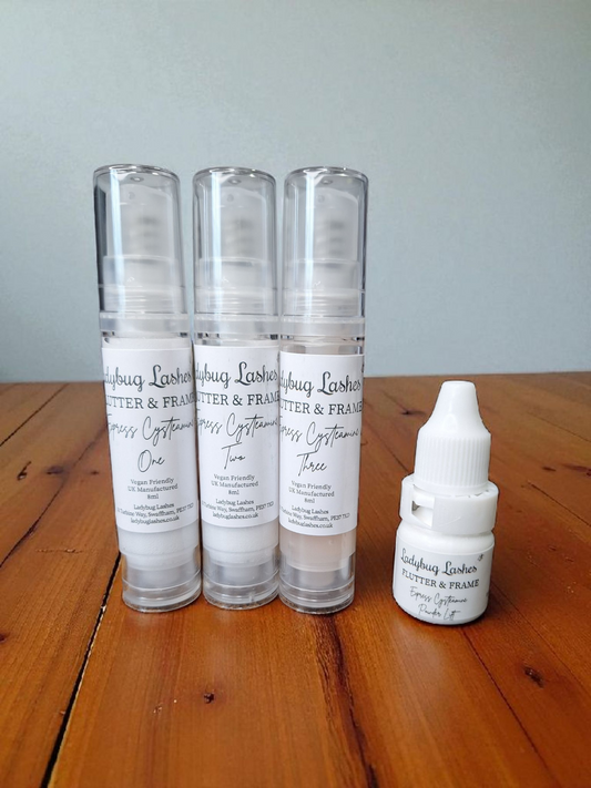 Powder Lift and Express Cysteamine System – Airless Pumps (8ml) Duo Lash Lift & Brow Lamination System