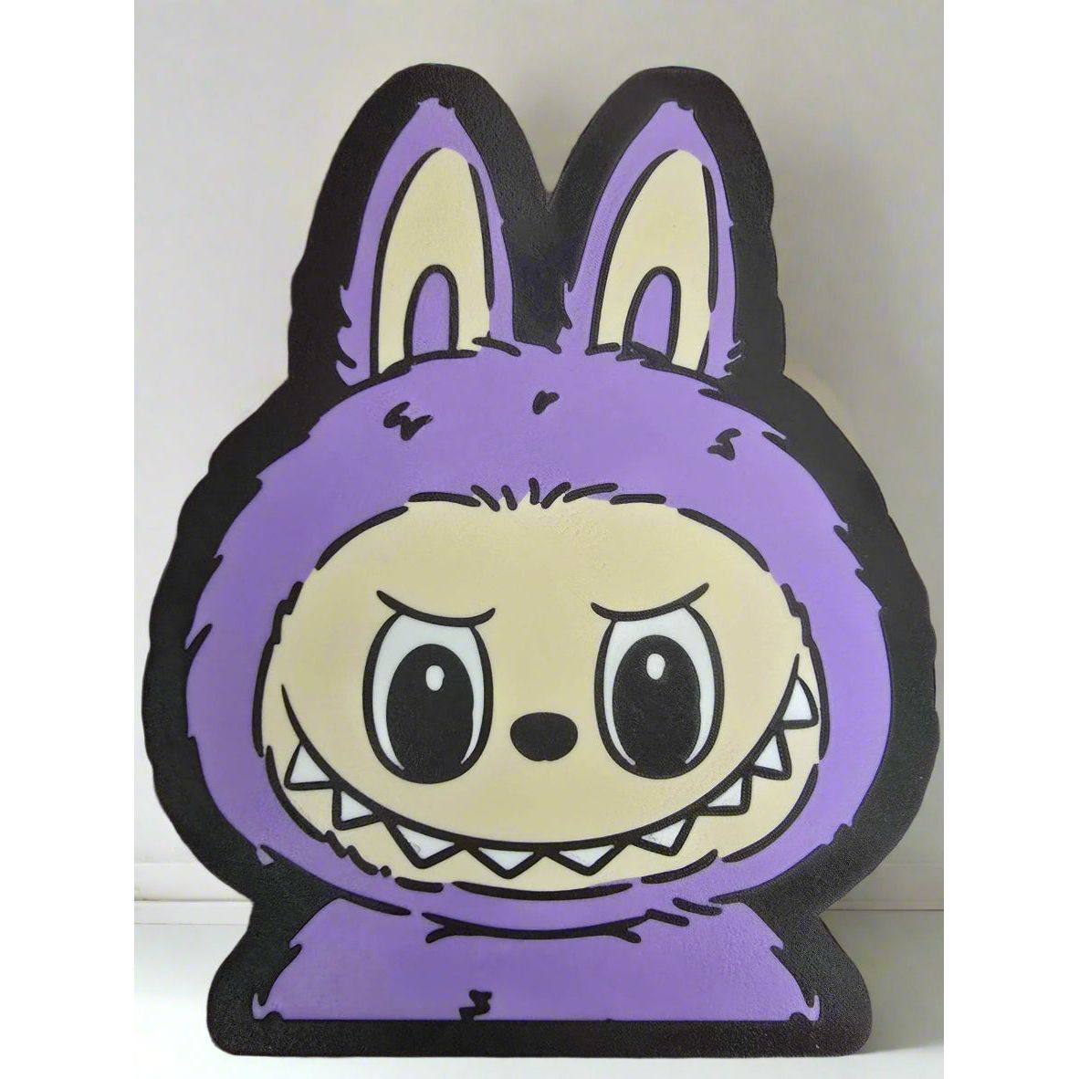 Purple Labubu LED Lightbox – battery powered Pop Mart display