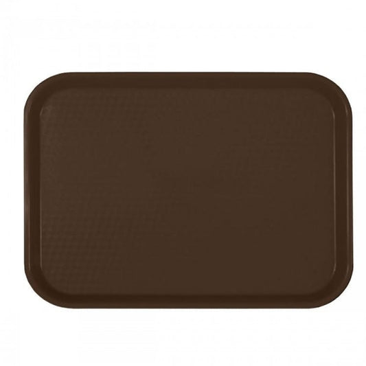 Rectangular Fast Food Serving Trays Brown Medium - 412mm x 305mm (12in x 16 ¼in)