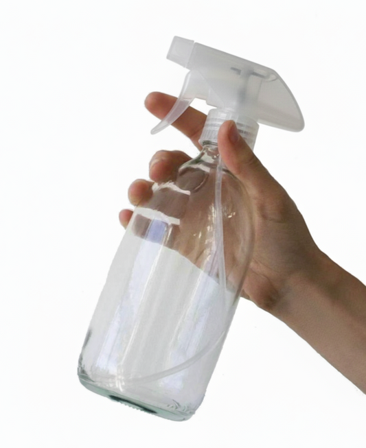 Clear Glass Spray Bottle - 500ml