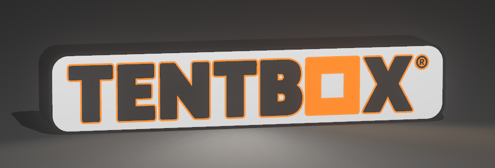 TentBox LED Lightbox – Adventure-Inspired Glow for Vanlife & Camping Enthusiasts (Batteries Not Included)