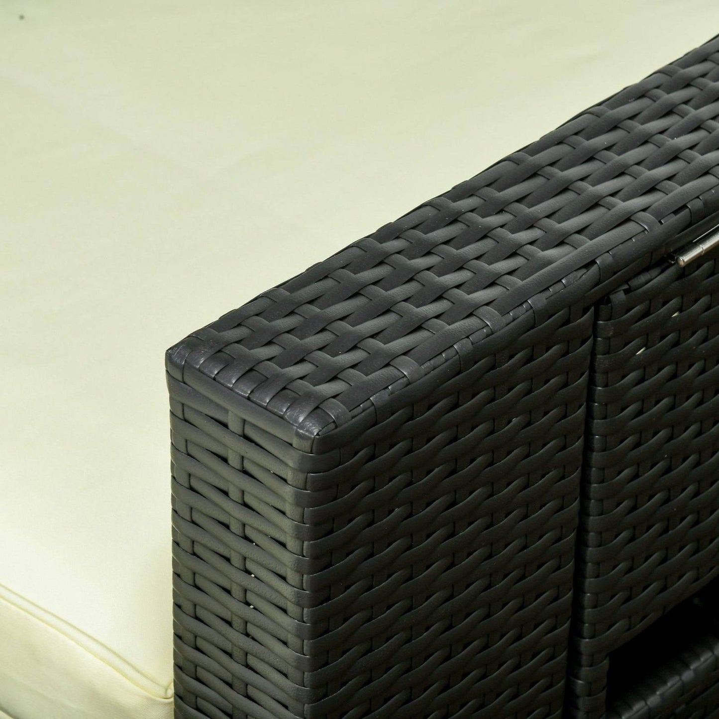 5-Piece PE Rattan Sun Lounger