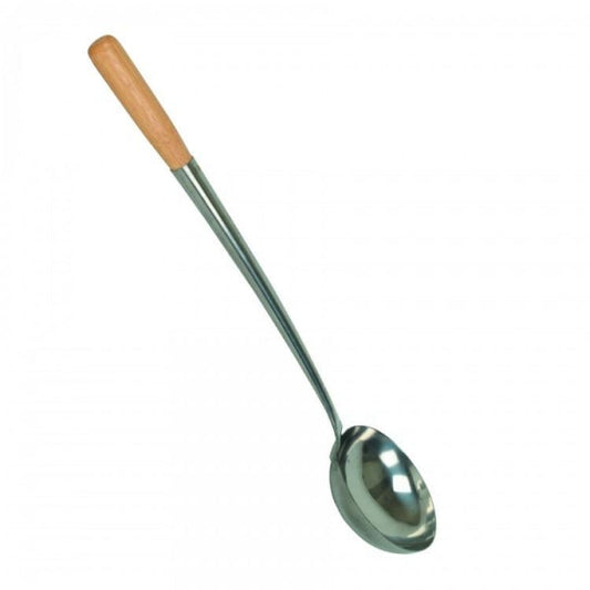 Stainless Steel Wok Ladle with Wooden Handle 180ml