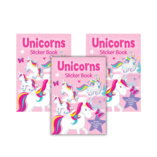 Wholesale Unicorns Sticker Book - (Case of 24)