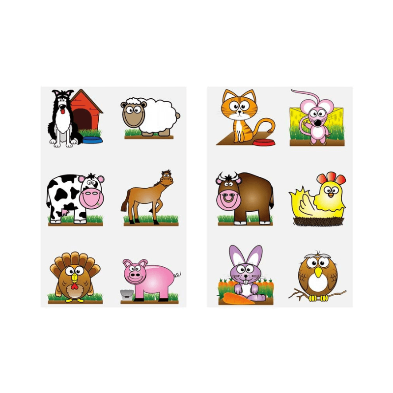 Wholesale Farm Temporary Tattoos - (CDU of 96)