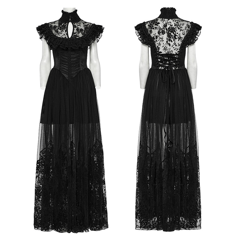 Punk Rave Seraphina Goth Flying Sleeve Dress