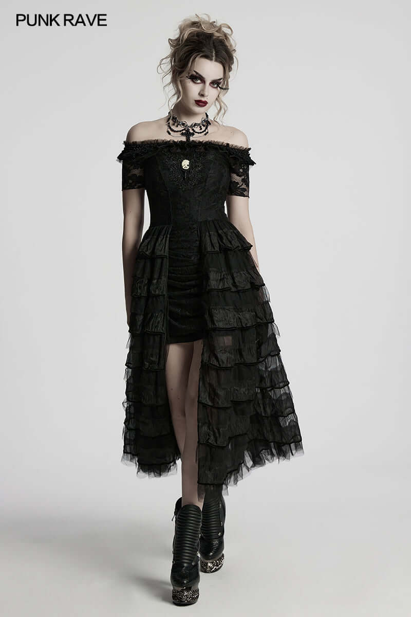 Punk Rave Steampunk Cross Necklace