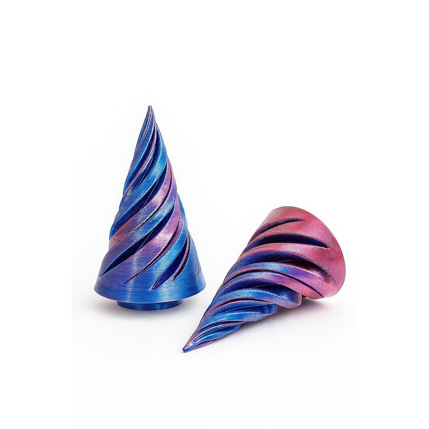 3D Printed Spinner Fidget – Twisting Top Stress Toy (Color Shift)