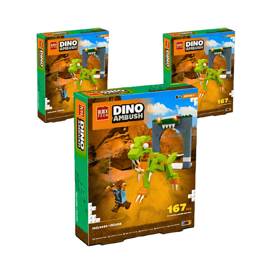 Wholesale Block Tech Dino Ambush 167pcs - (Case of 12)