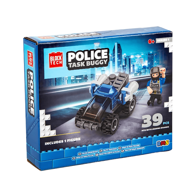 Wholesale Block Tech Police Task Buggy Set - (Case of 12)
