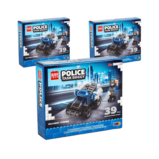Wholesale Block Tech Police Task Buggy Set - (Case of 12)