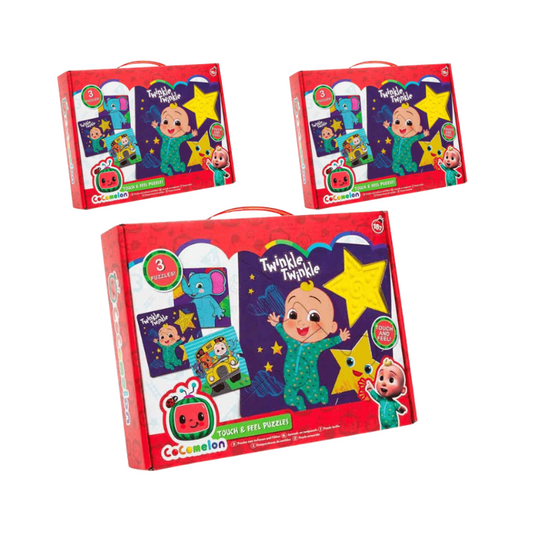 Wholesale CoComelon Touch & Feel Sensory Puzzles - (Case of 6)