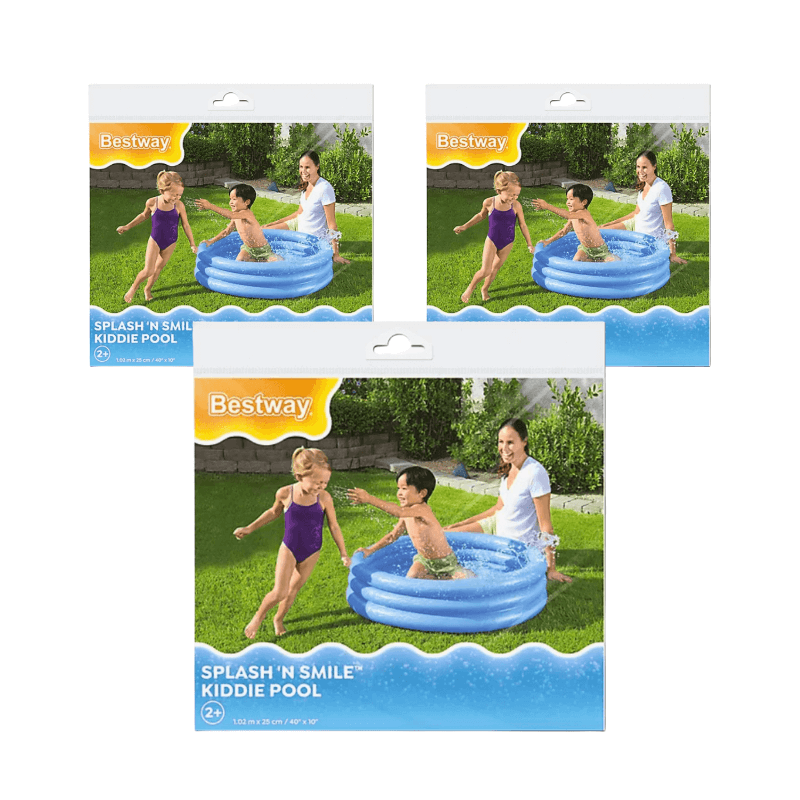 Wholesale Inflatable Three Ring Paddling Pool - (Case of 6)