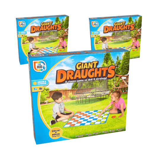 Wholesale Outdoor Giant Draughts Board Game - (Case of 12)