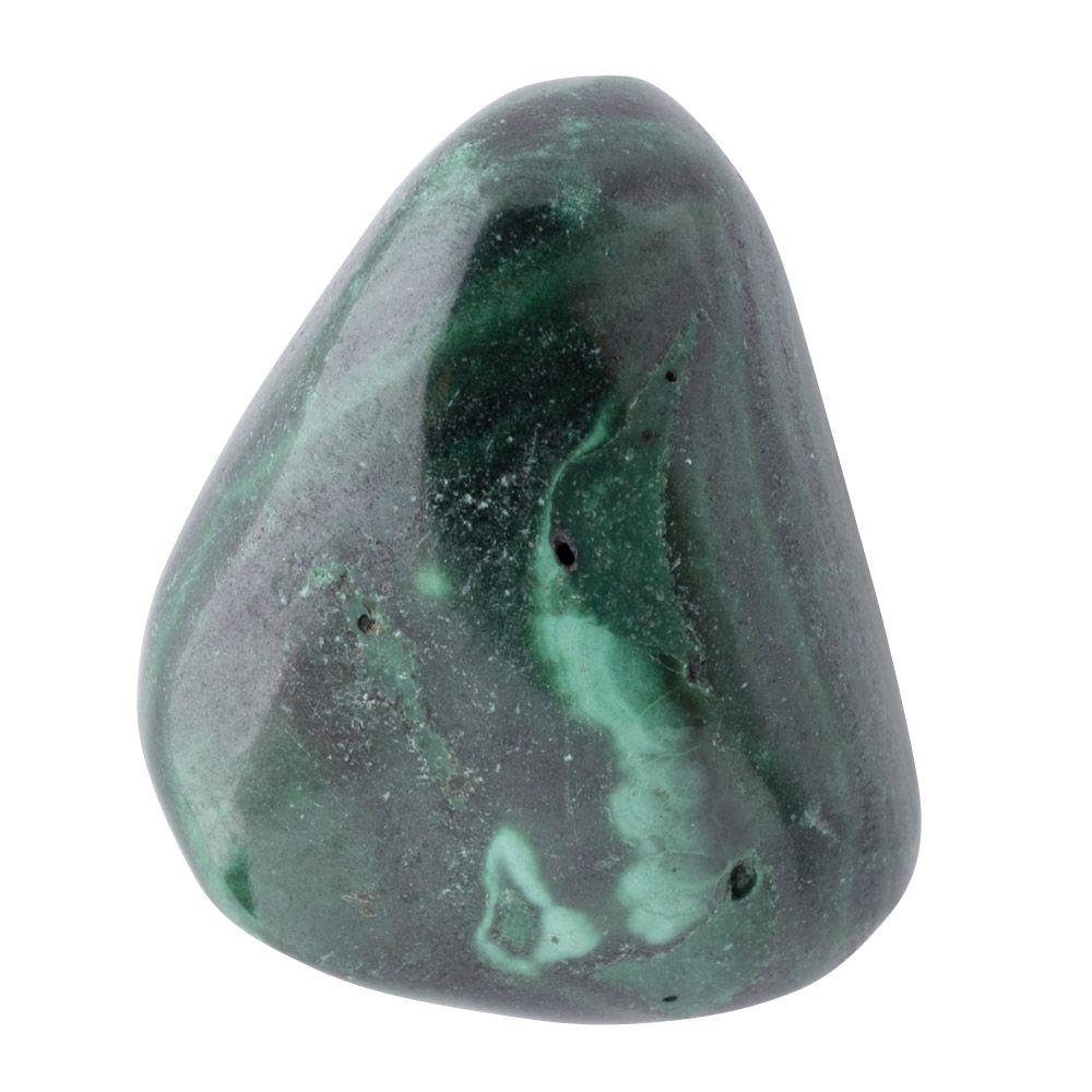 Green Banded Malachite Tumbled Semi-Precious Collectible Gemstones