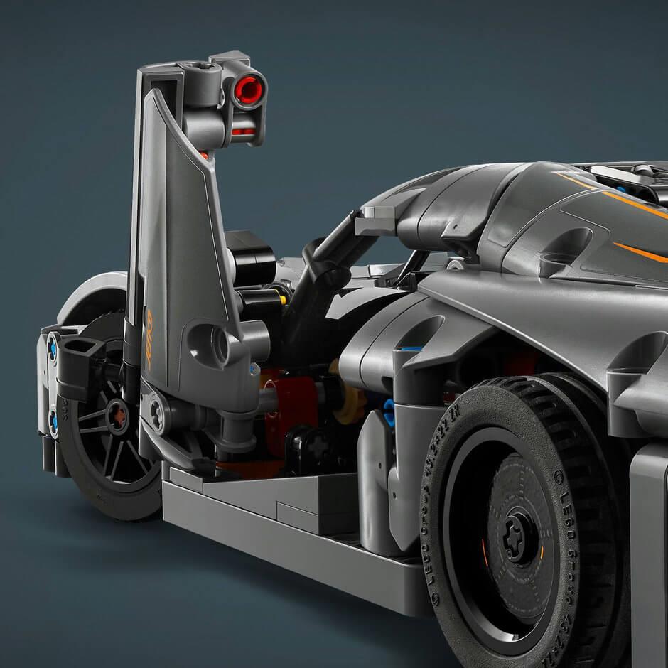 LEGO Technic 42173 Koenigsegg Jesko Absolut Grey Hypercar for Ages 10+