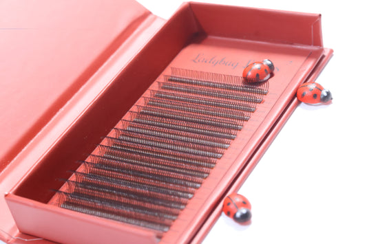 🤎 Brown Angel Lash Mixed Tray 🤎 Pre-Made Fans • Soft & Natural