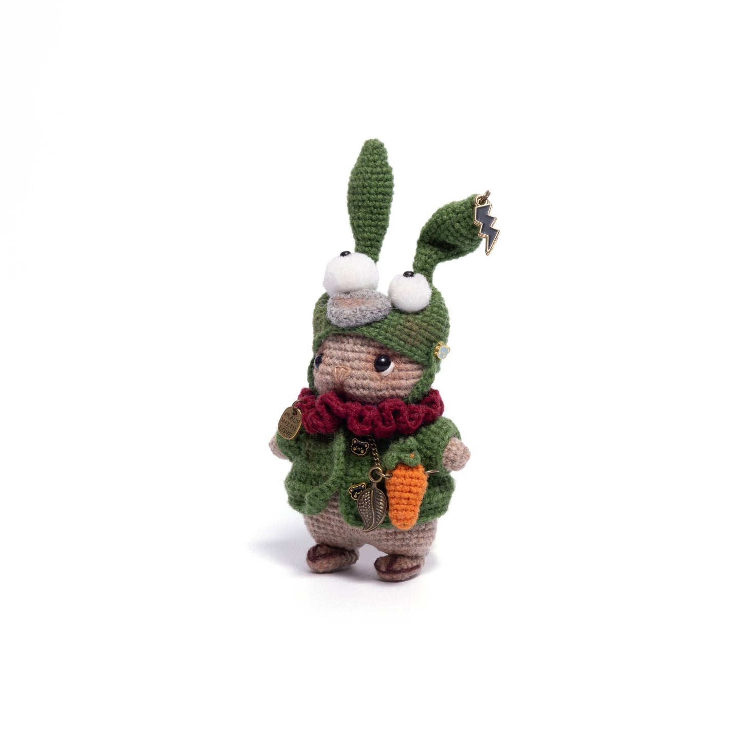 Shetland wool Amigurumi Bag Charm