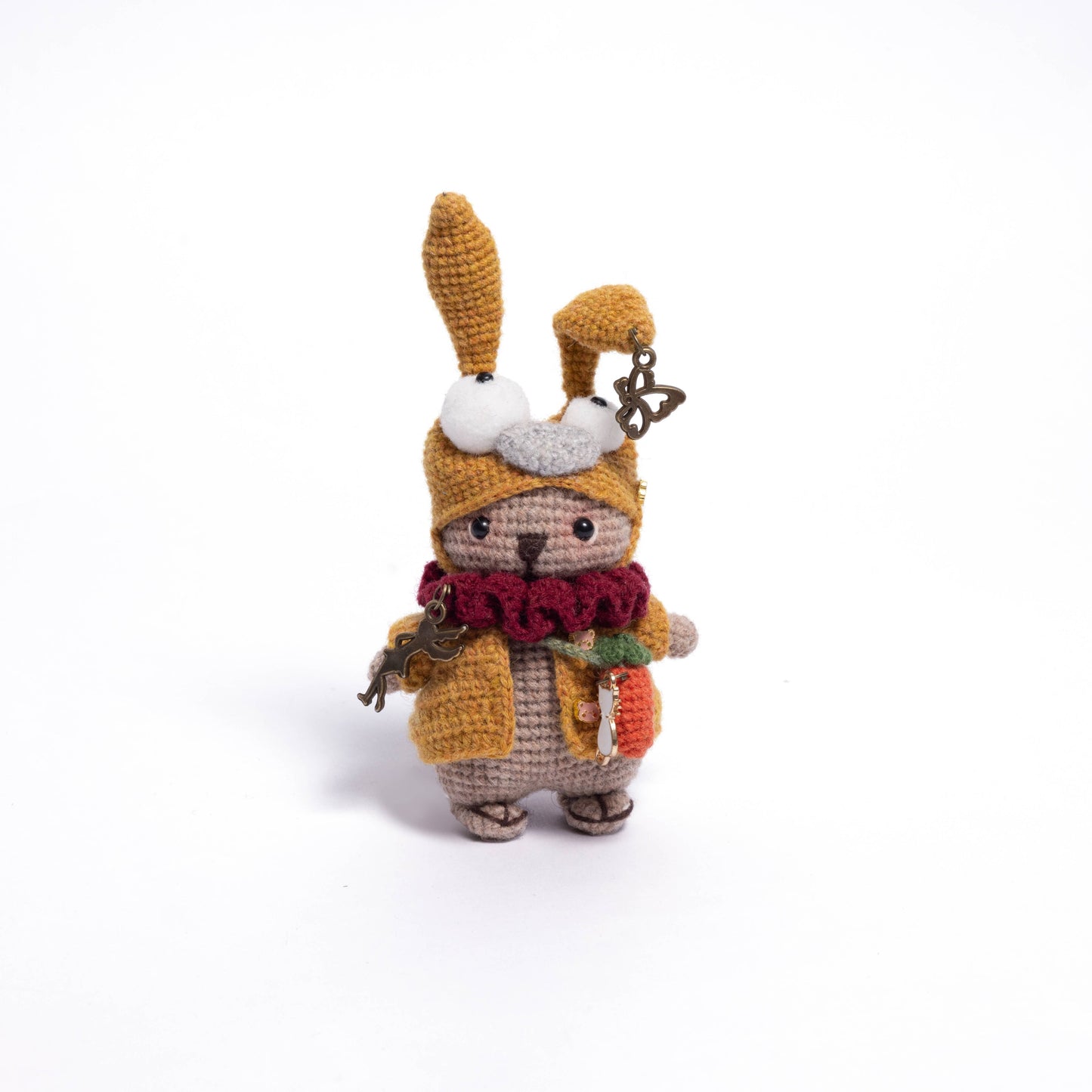 Shetland wool Amigurumi Bag Charm