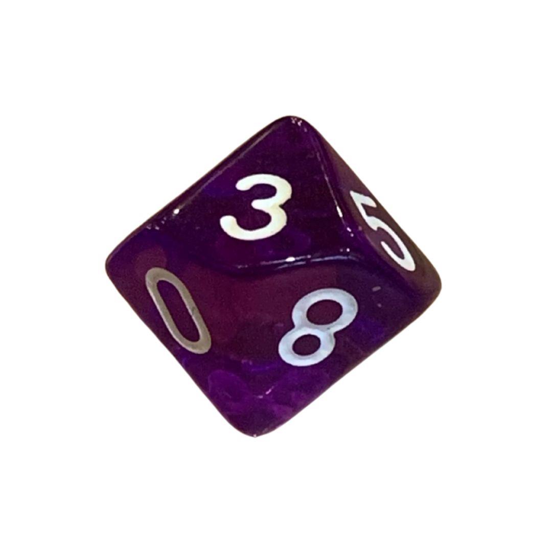 Amethyst Dice D10 (SINGLE)