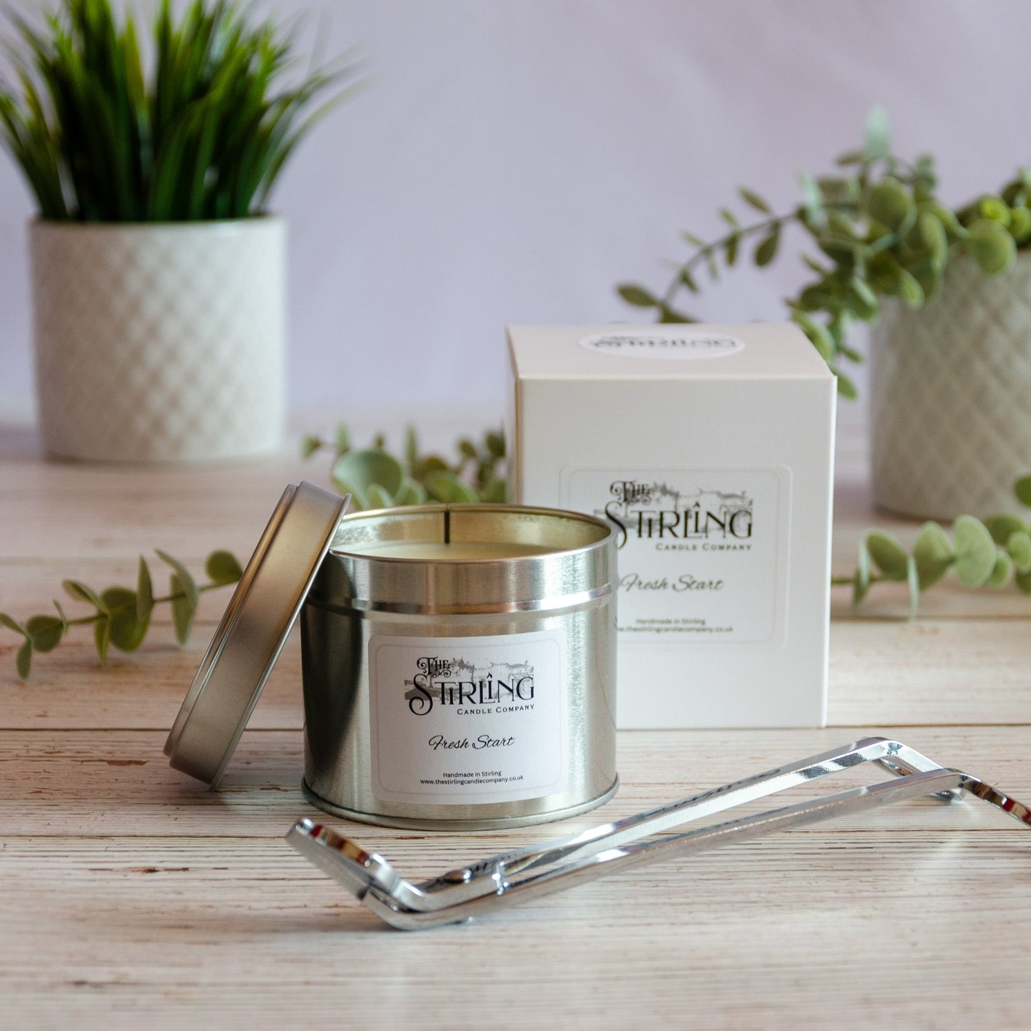 Fresh Start - Travel Tin Candle - Wooden Wick
