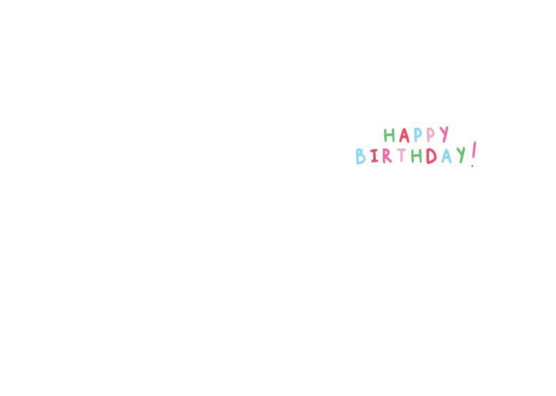 Happy Birthday Card - Age 3 (105 x 148 mm)