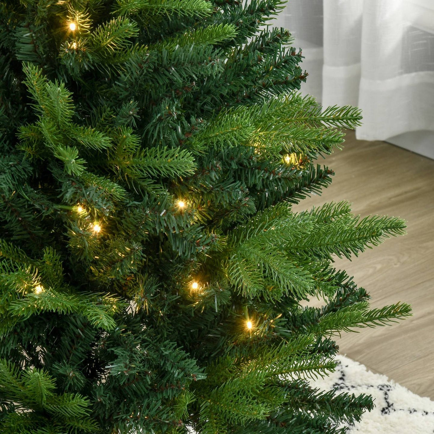 4FT Pre-Lit Artificial Christmas Spruce Tree