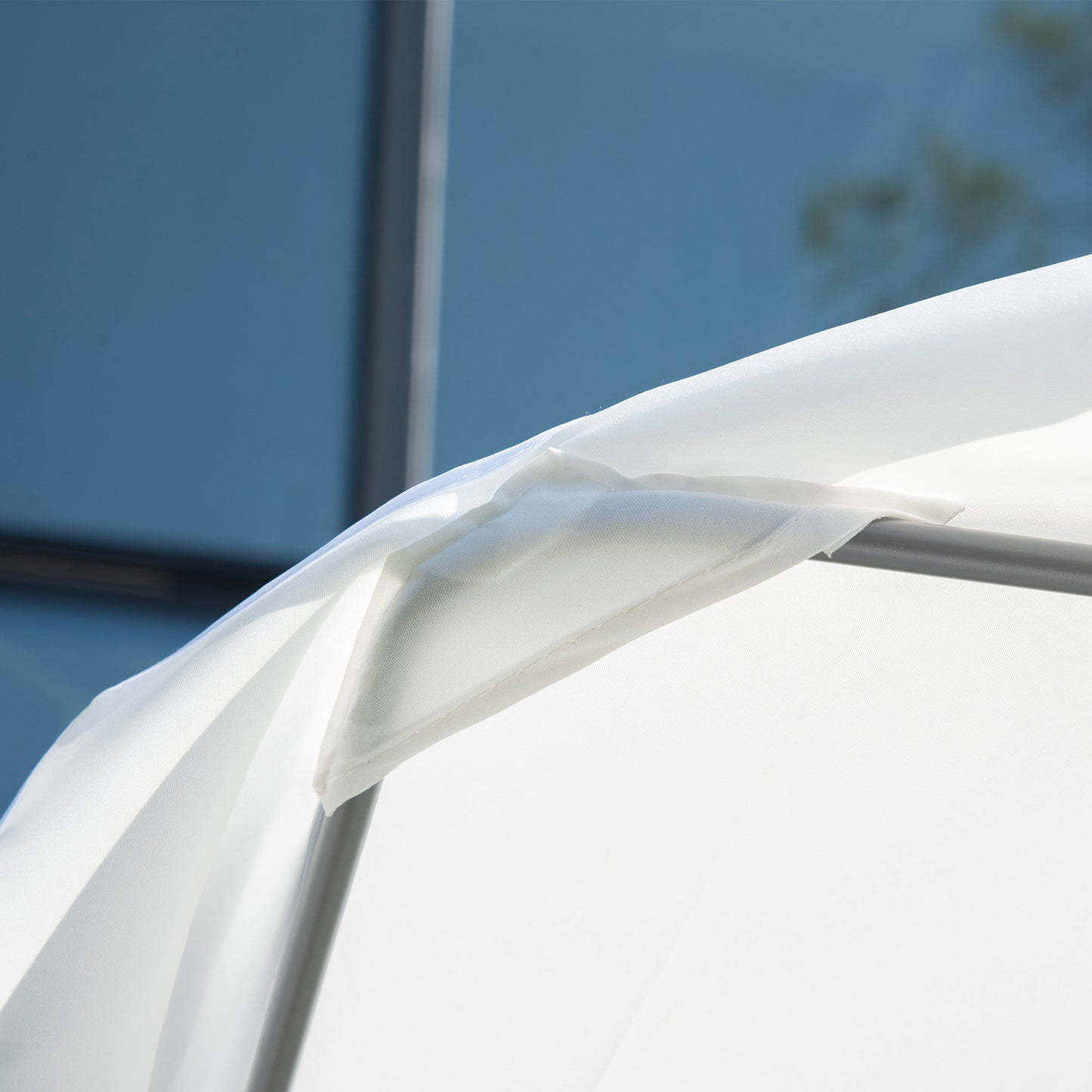 Patio Double Hammock Sun Lounger Bed w/ Canopy Shelter