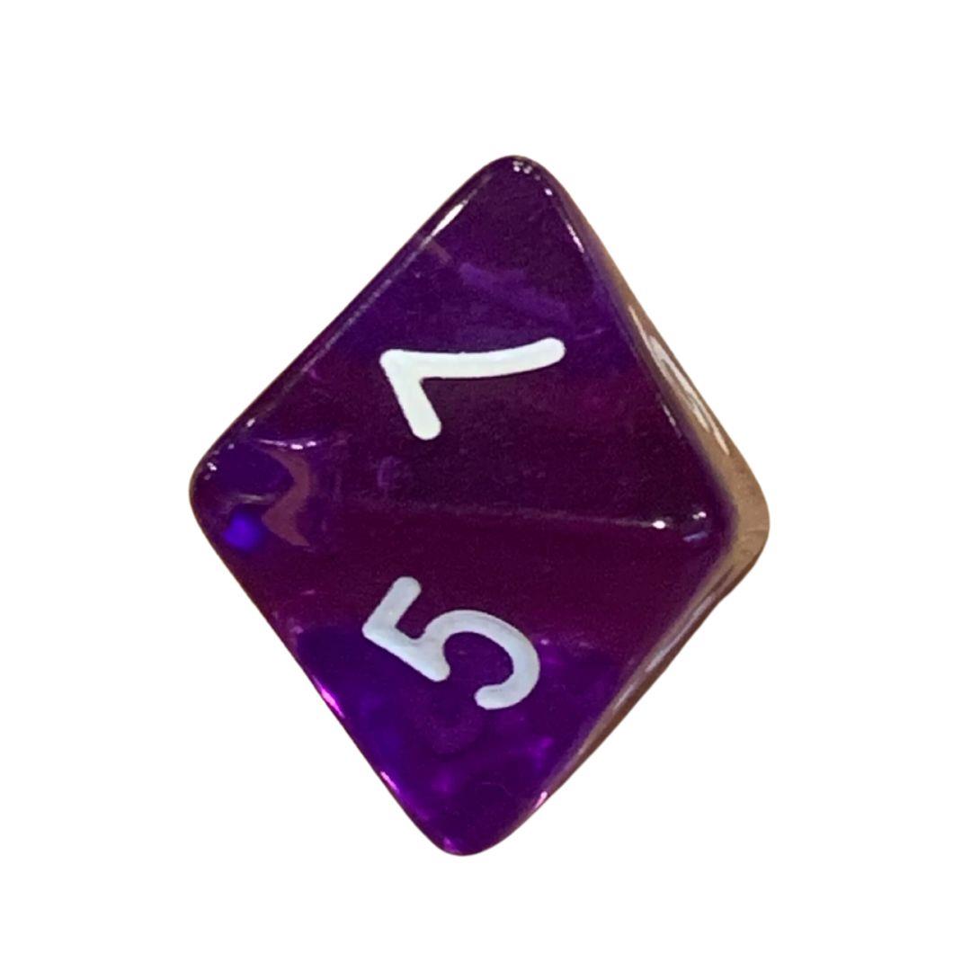 Amethyst Dice D8 (SINGLE)