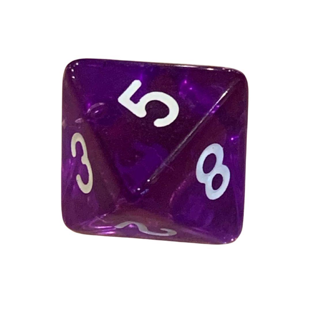 Amethyst Dice D8 (SINGLE)