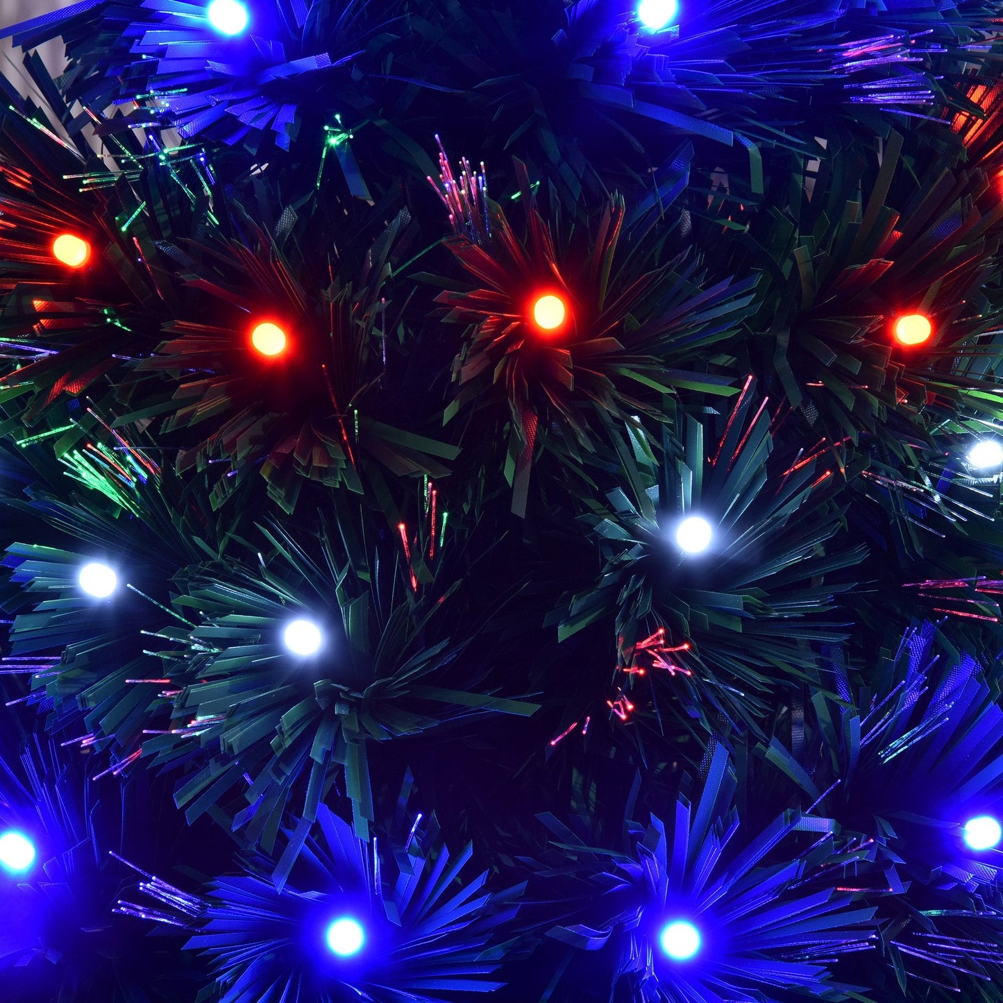 3FT Prelit Artificial Christmas Tree with Multi-Coloured Fiber Optic LED Light