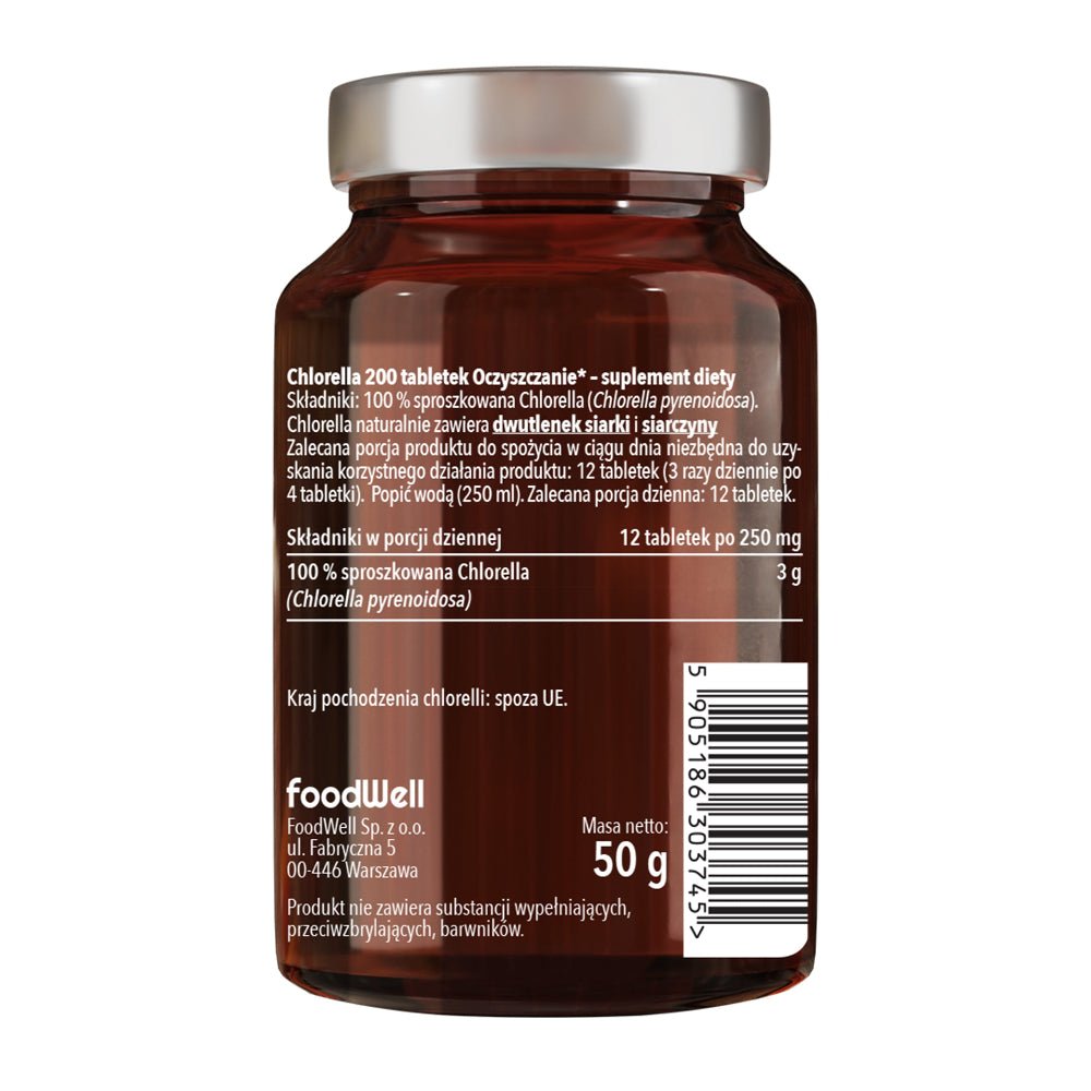 Food Supplement Chlorella 200 tablets