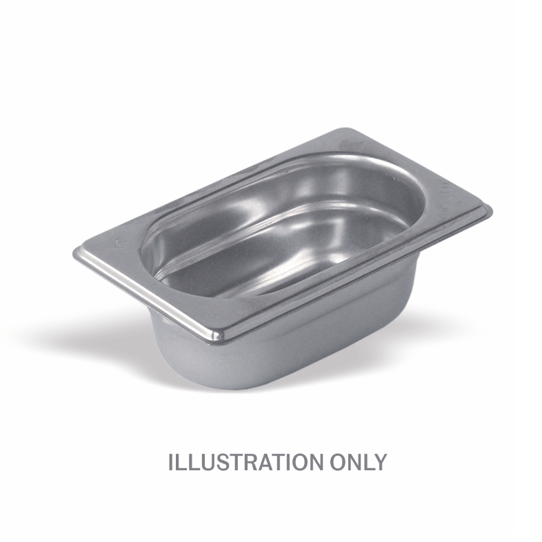 100mm Deep 1/9 Stainless Steel Gastronorm