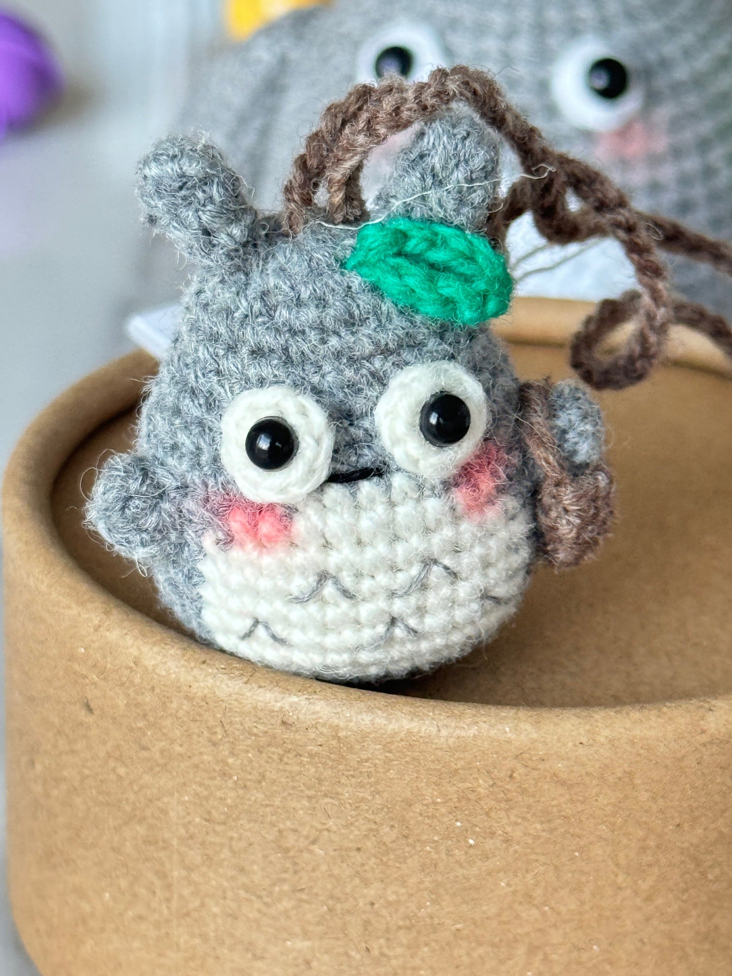 Shetland wool Amigurumi Bag Charm