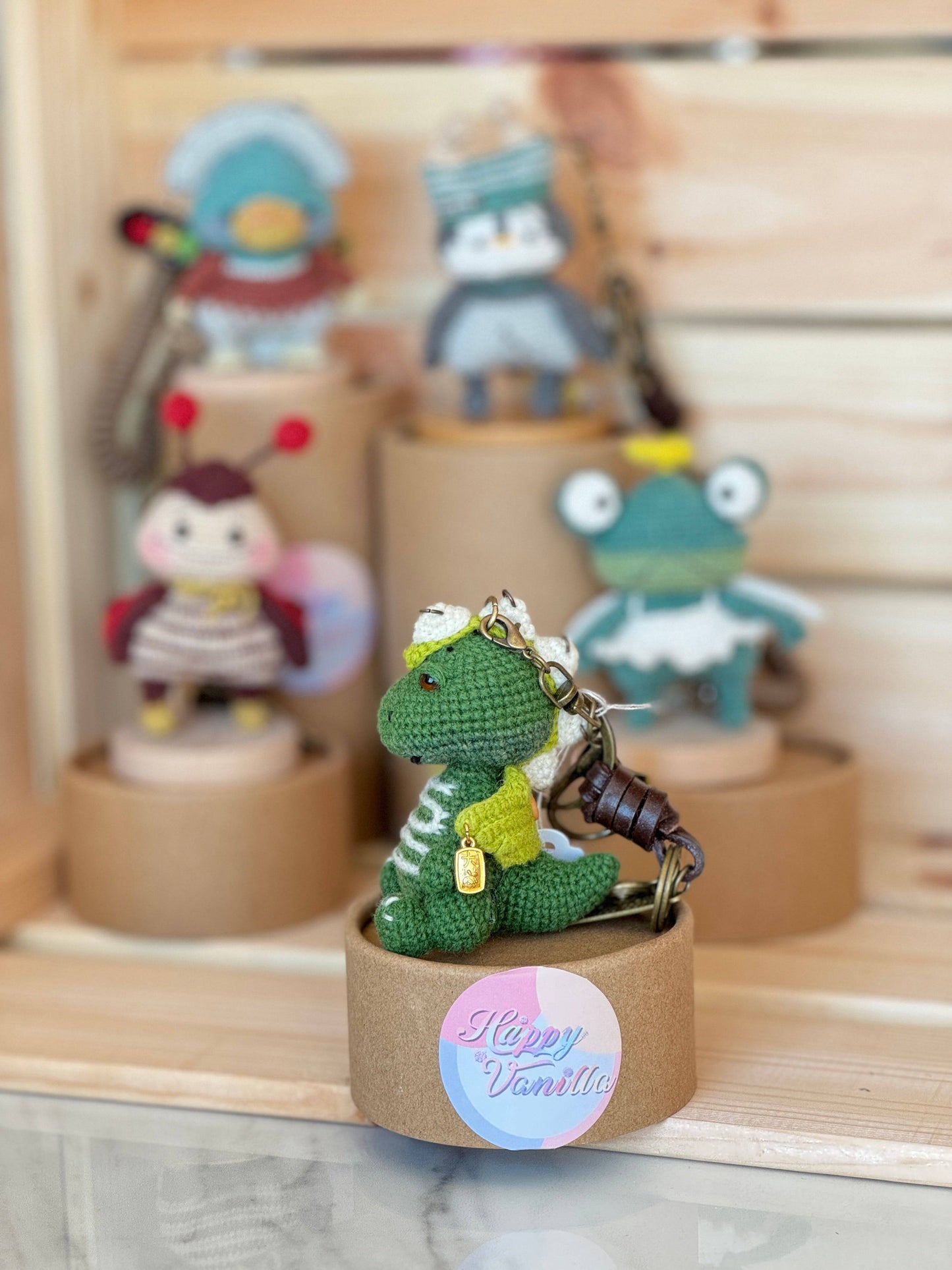 Shetland wool Amigurumi Bag Charm