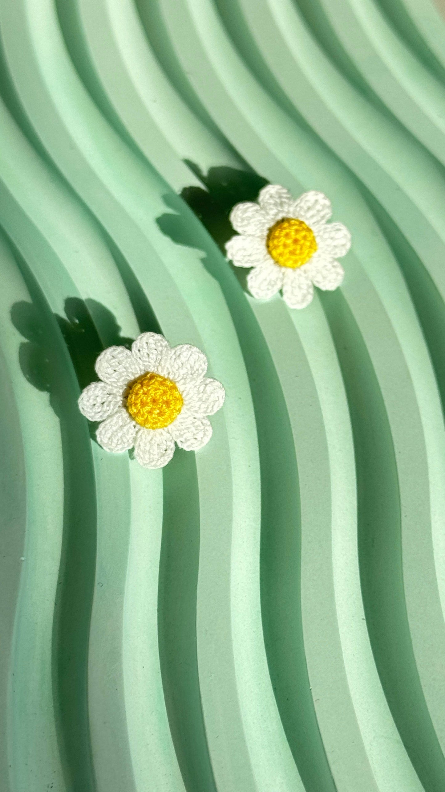 Earring Studs Micro Crochet