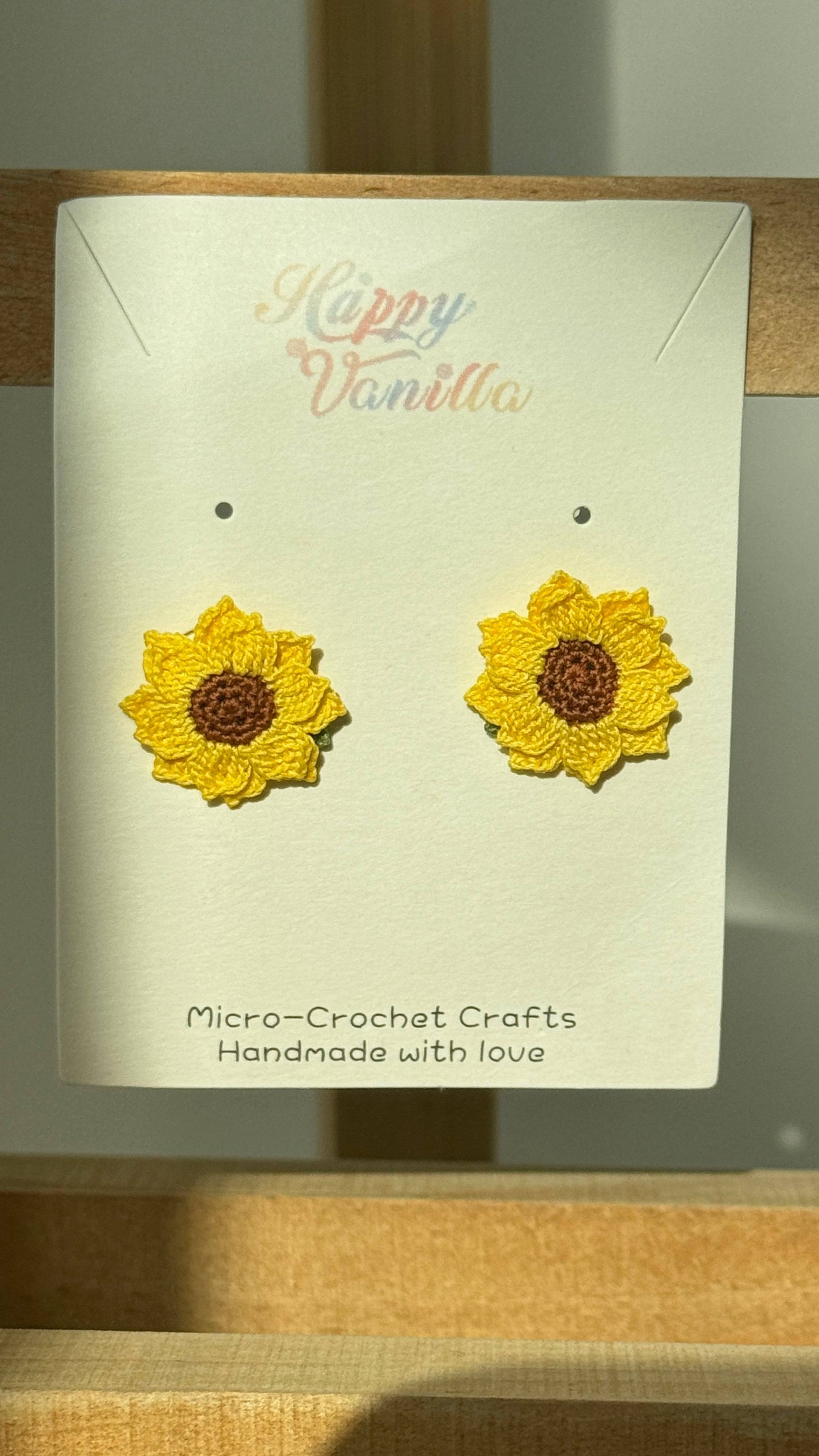 Earring Studs Micro Crochet