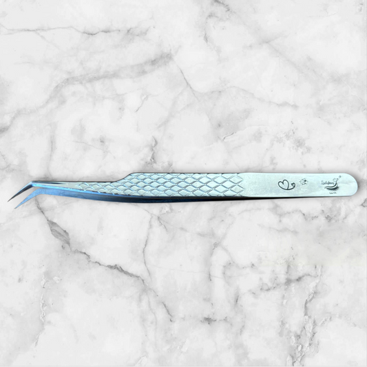 New Style 45 Degree Fibre Grip Tweezers – Versatile for Isolation & Fans